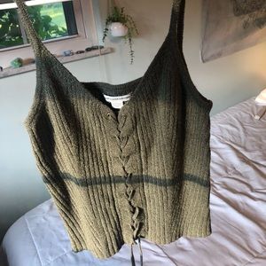 Olive green American Eagle tank